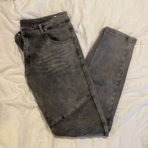 MENS BLACK WASH JEAN
